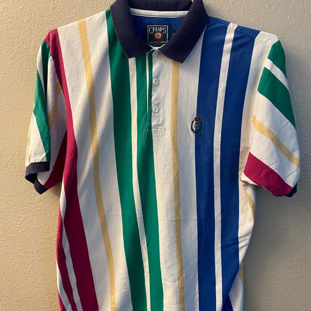 Chaps Ralph Lauren Multicolor Polo Shirt Size M